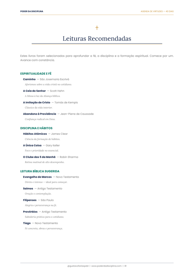 Leituras recomendadas